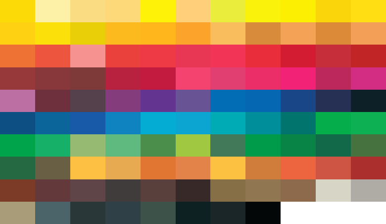 Daxxter’s 107 Artist Pigment Colour Swatches