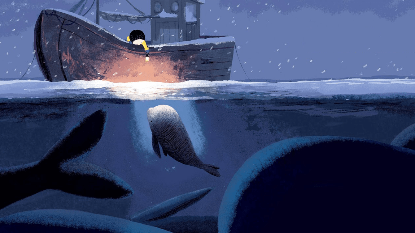 The Storm Whale in Winter by Benji Davies